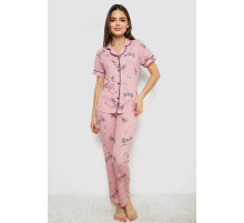 Женская пижама с принтом, цвет розовый, 243R7148.