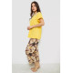 Женская пижама с принтом, цвет желтый, 243R1600-017