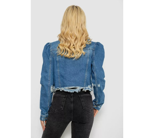 Куртка женская джинсовая, колір синій, 182R7239
