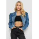 Куртка женская джинсовая, колір синій, 182R7239