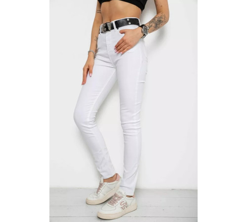 Джинси жіночі, колір білий, 182R00299