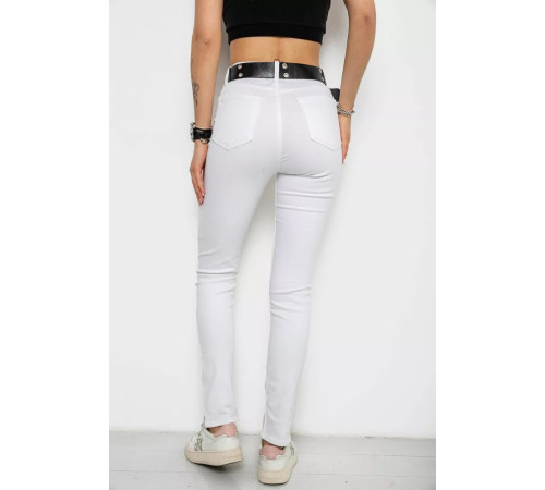 Джинси жіночі, колір білий, 182R00299