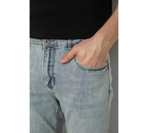 Джинсы мужские прямые, цвет серый, 244R091220-1