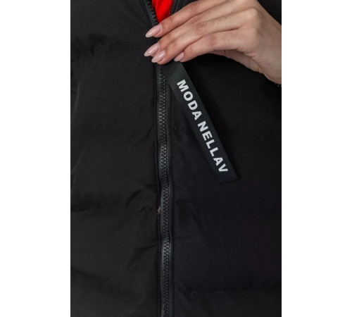 Куртка женская двухсторонняя, цвет черно-красный, 129R818-555.