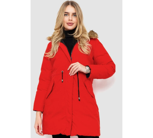 Куртка женская двухсторонняя, цвет черно-красный, 129R818-555.