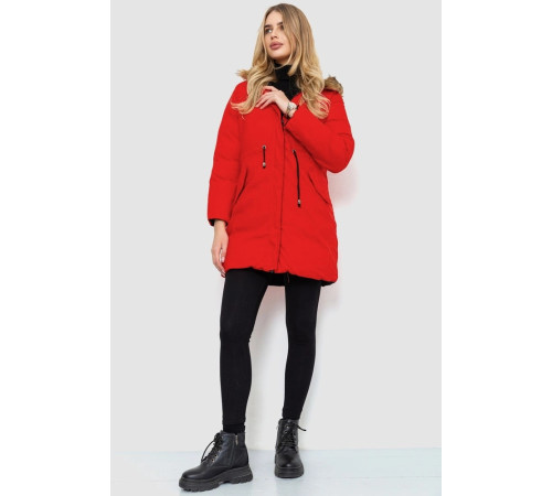 Куртка женская двухсторонняя, цвет черно-красный, 129R818-555.