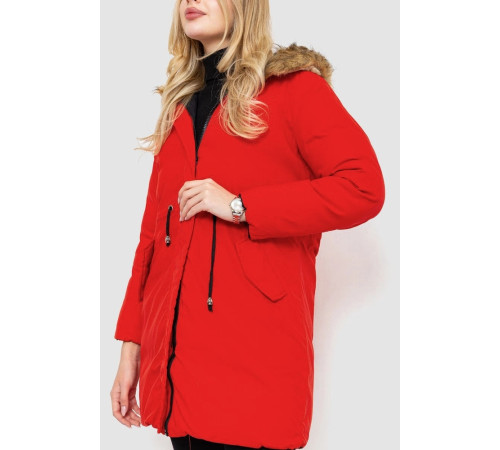 Куртка женская двухсторонняя, цвет черно-красный, 129R818-555.