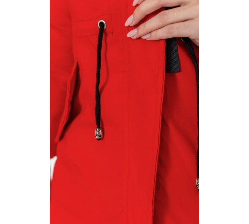 Куртка женская двухсторонняя, цвет черно-красный, 129R818-555.