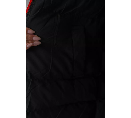 Куртка женская двухсторонняя, цвет черно-красный, 129R818-555.