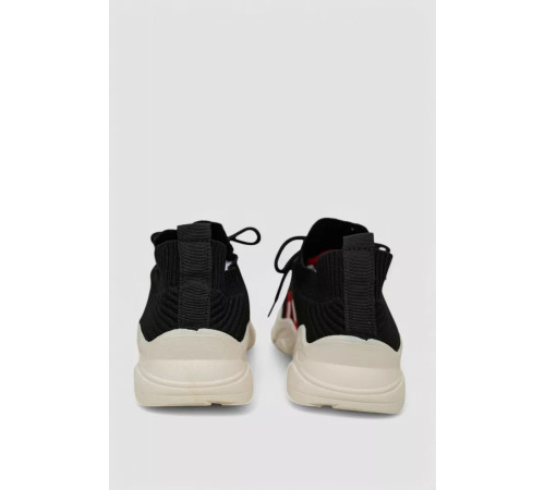 Кроссовки женские текстильные, цвет черный, 244R232K