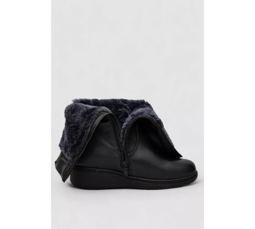 Чоботи жіночі зимові на хутрі, колір чорний, 243RY202