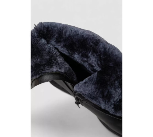 Чоботи жіночі зимові на хутрі, колір чорний, 243RY202