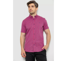 Рубашка мужская в клетку, цвет розовый, 214R2445