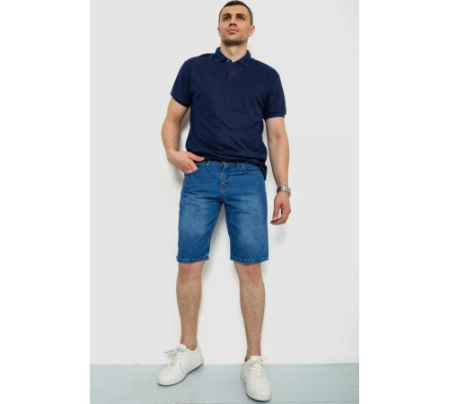 Шорти чоловічі джинсові, колір синій, 244RB002