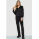 Спорт костюм женский велюровый, цвет черный, 244R9110