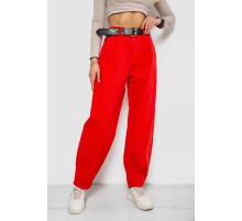 Джинсы женские баллоны, цвет красный, 250R00302.