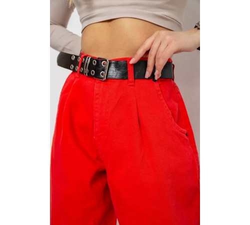 Джинсы женские баллоны, цвет красный, 250R00302.