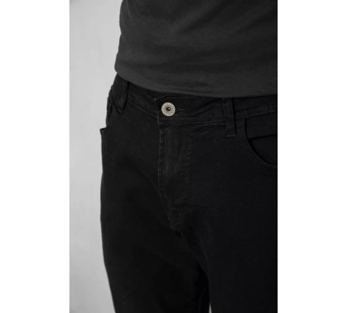 Джинси чоловічі середньої посадки, колір чорний, 244R8349