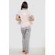 Жіноча піжама з принтом, колір рожевий, 243R7130
