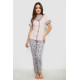 Жіноча піжама з принтом, колір рожевий, 243R7130