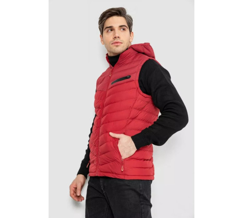 Жилетка чоловіча демісезонна, колір бордовий, 244R777