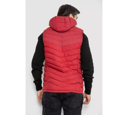 Жилетка чоловіча демісезонна, колір бордовий, 244R777