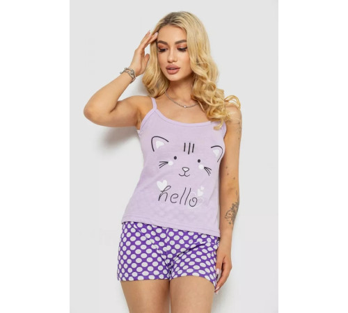 Пижама женская, цвет сиреневый, 243R50703