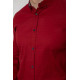 Сорочка чоловіча однотонна, колір бордовий, 214R7076