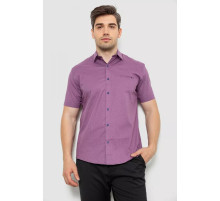 Рубашка мужская с принтом, цвет сиреневый, 214R7329.