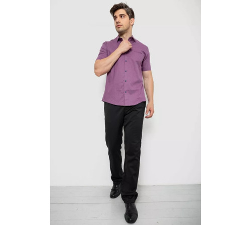 Сорочка чоловіча з принтом, колір бузковий, 214R7329