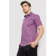 Сорочка чоловіча з принтом, колір бузковий, 214R7329