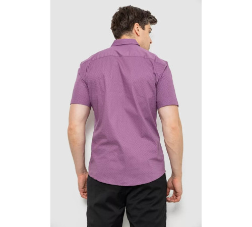 Сорочка чоловіча з принтом, колір бузковий, 214R7329