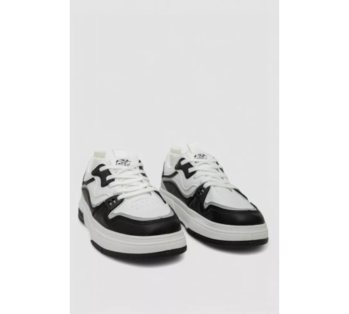 Кросівки чоловічі демісезонні, колір біло-чорний, 243RHK36