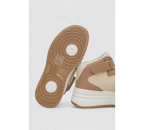 Кросівки жіночі зимові на хутрі, колір бежево-коричневий, 248RAM02-93