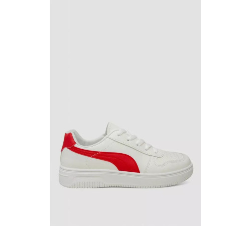 Кеды женские, цвет бело-красный, 248RR151