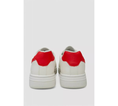 Кеды женские, цвет бело-красный, 248RR151