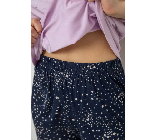 Пижама женская с принтом, цвет сиреневый, 243R2091.