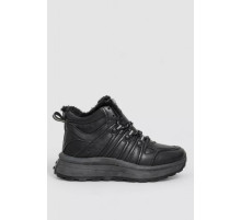 Кроссовки женские на меху, цвет черный, 243R116-5