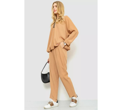 Женский костюм, цвет бежевый, 131R660