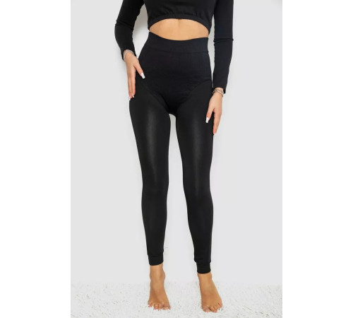 Лосіни на хутрі, колір чорний, 139RA970