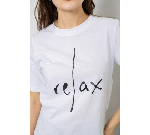 Футболка жіноча з принтом, колір білий, 241R1836