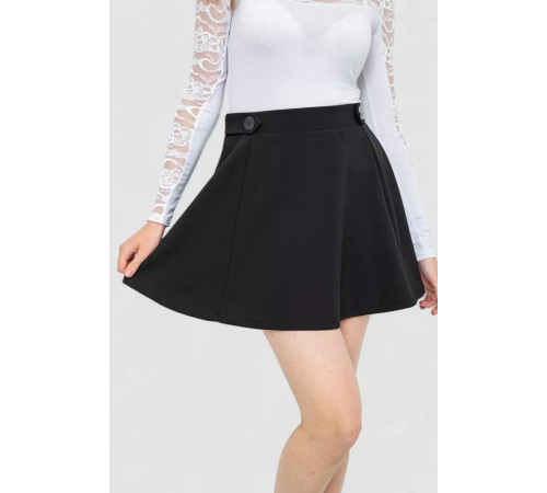 Спідниця, колір чорний, 244R268