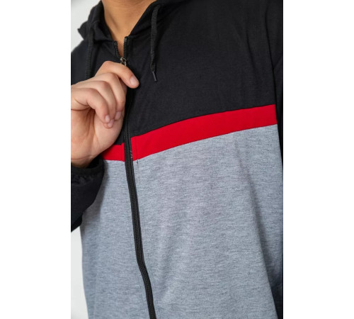 Спорт костюм чоловічий, колір чорно-сірий, 244R9133