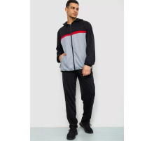 Спорт костюм чоловічий, колір чорно-сірий, 244R9133