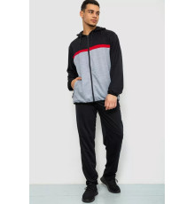 Спорт костюм чоловічий, колір чорно-сірий, 244R9133