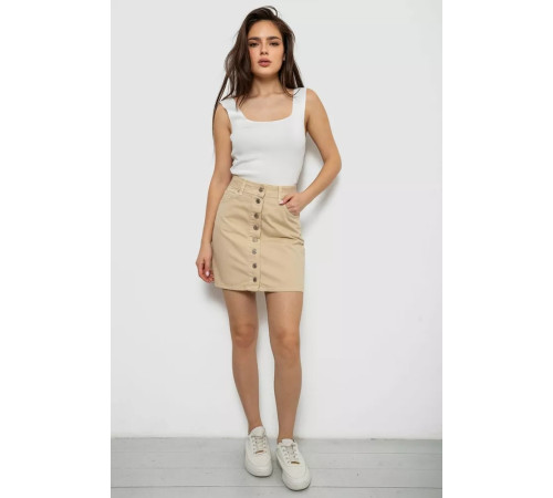 Спідниця жіноча джинсова, колір світло-бежевий, 182R1647