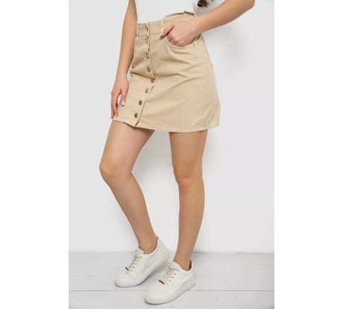 Спідниця жіноча джинсова, колір світло-бежевий, 182R1647