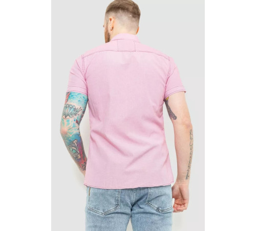 Сорочка чоловіча смужка, колір рожевий, 186R1429