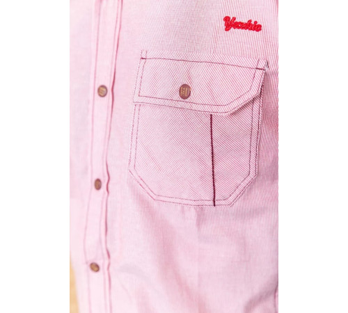 Сорочка чоловіча смужка, колір рожевий, 186R1429