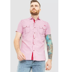 Сорочка чоловіча смужка, колір рожевий, 186R1429
